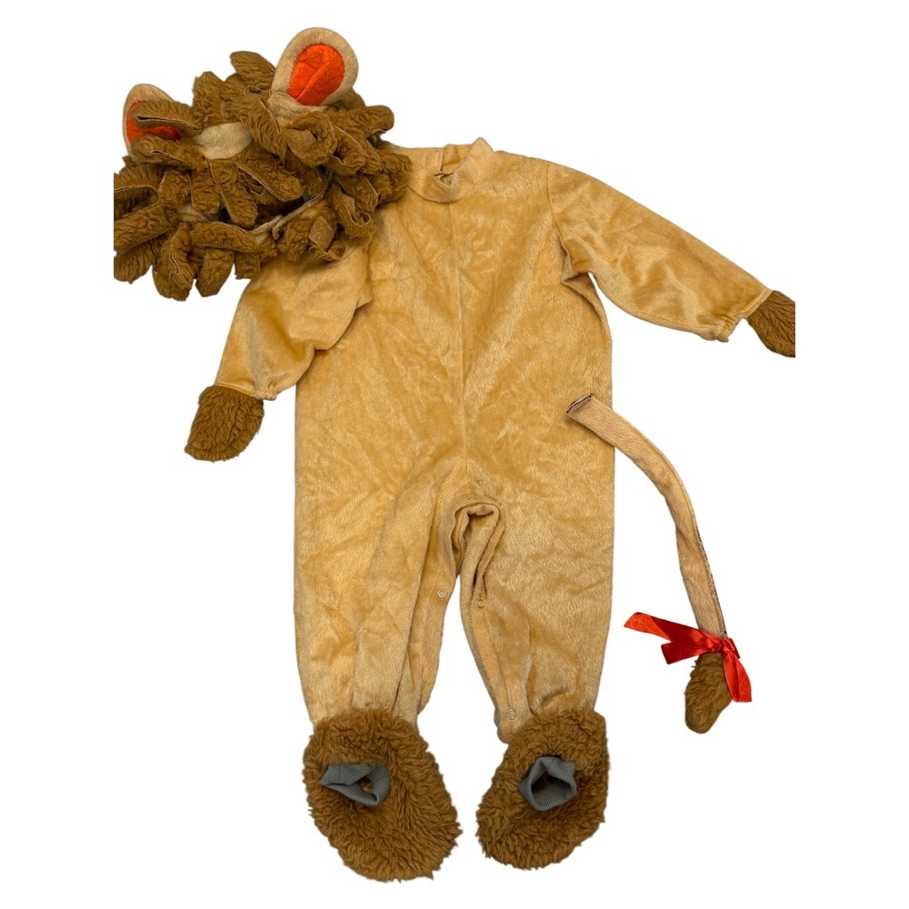 Unbranded Baby Lion Halloween Costume 3pc Set Tan Gold 12-18 Months